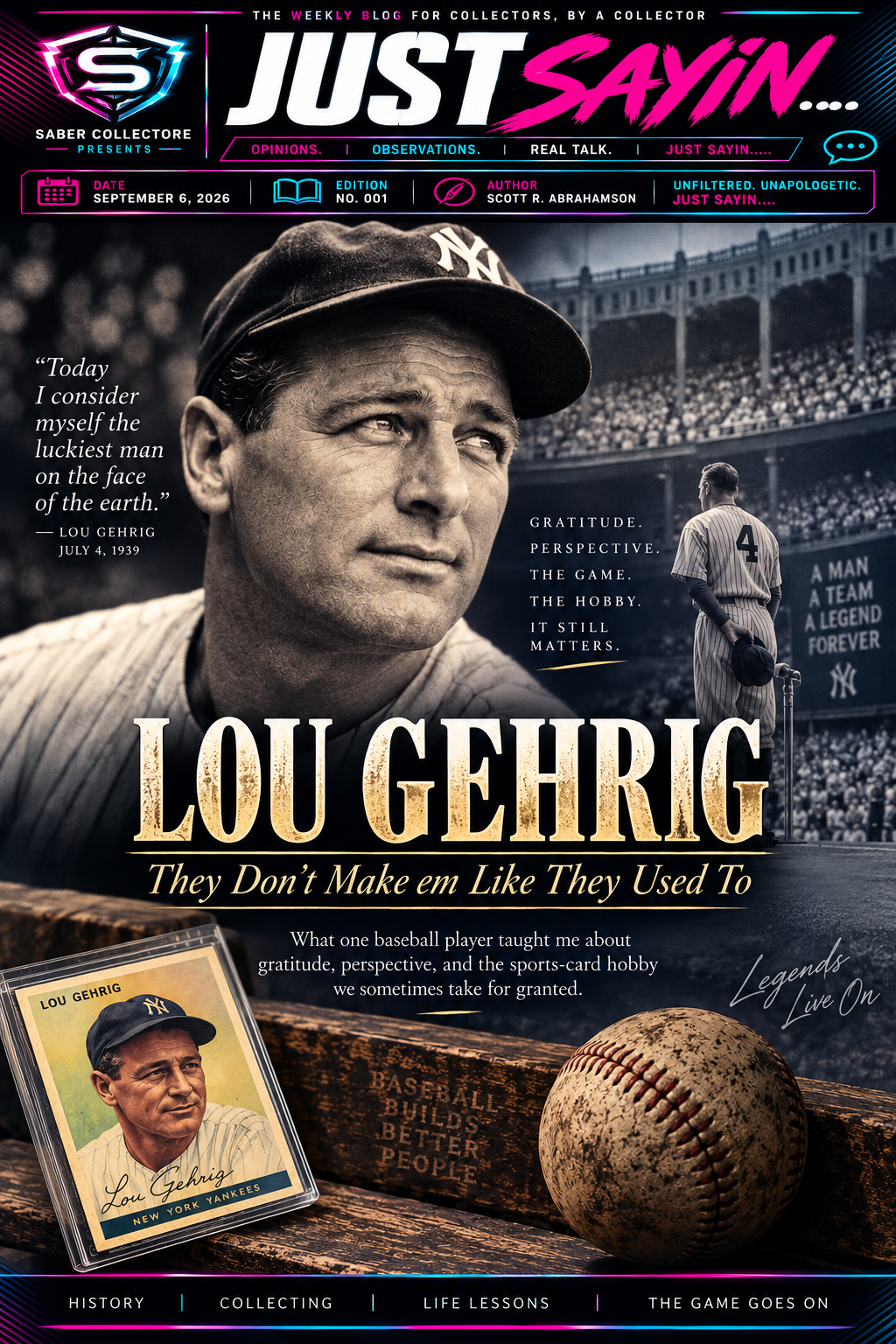 Lou Gehrig - They Don't Make Em Like They Used To