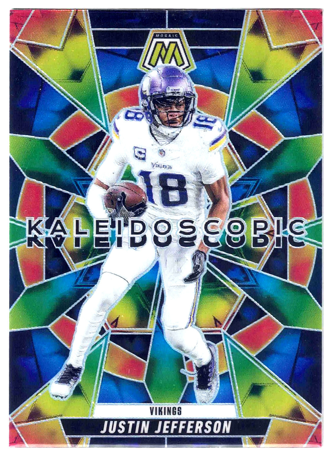 2025 Panini NFL Mosaic JUSTIN JEFFERSON #11 [Kaleidoscopic] Case Hit Rarity