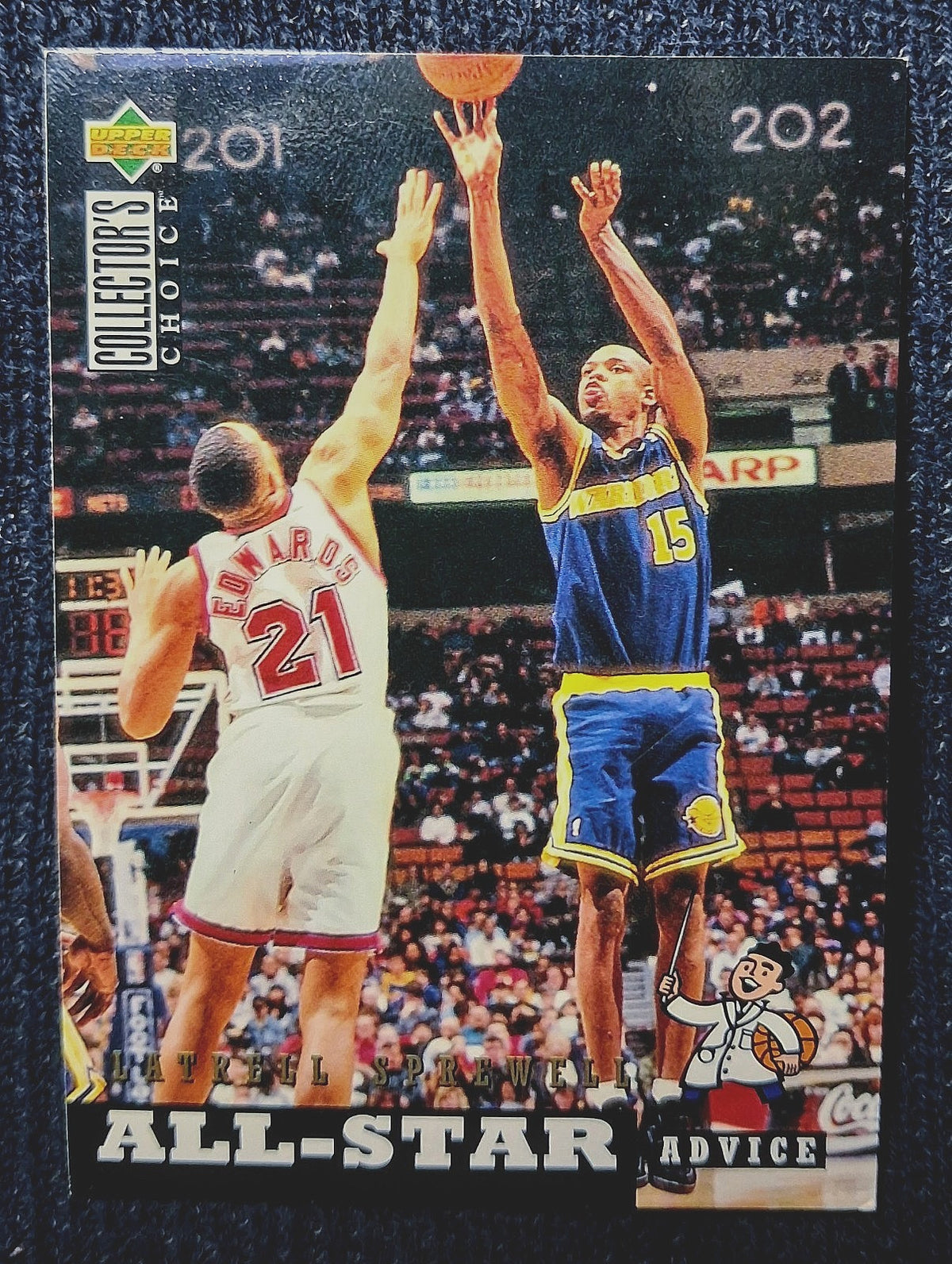 1994-95 Upper Deck Collectors Choice Latrell Sprewell #198 Golden State Warriors