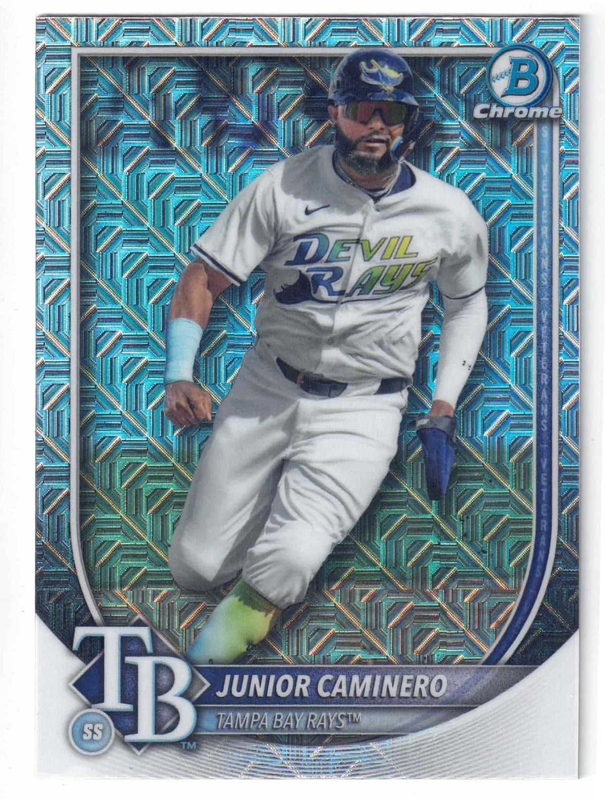 2025 Bowman Chrome Baseball JUNIOR CAMINERO #80 [Mojo Refractor] Tampa Bay Rays