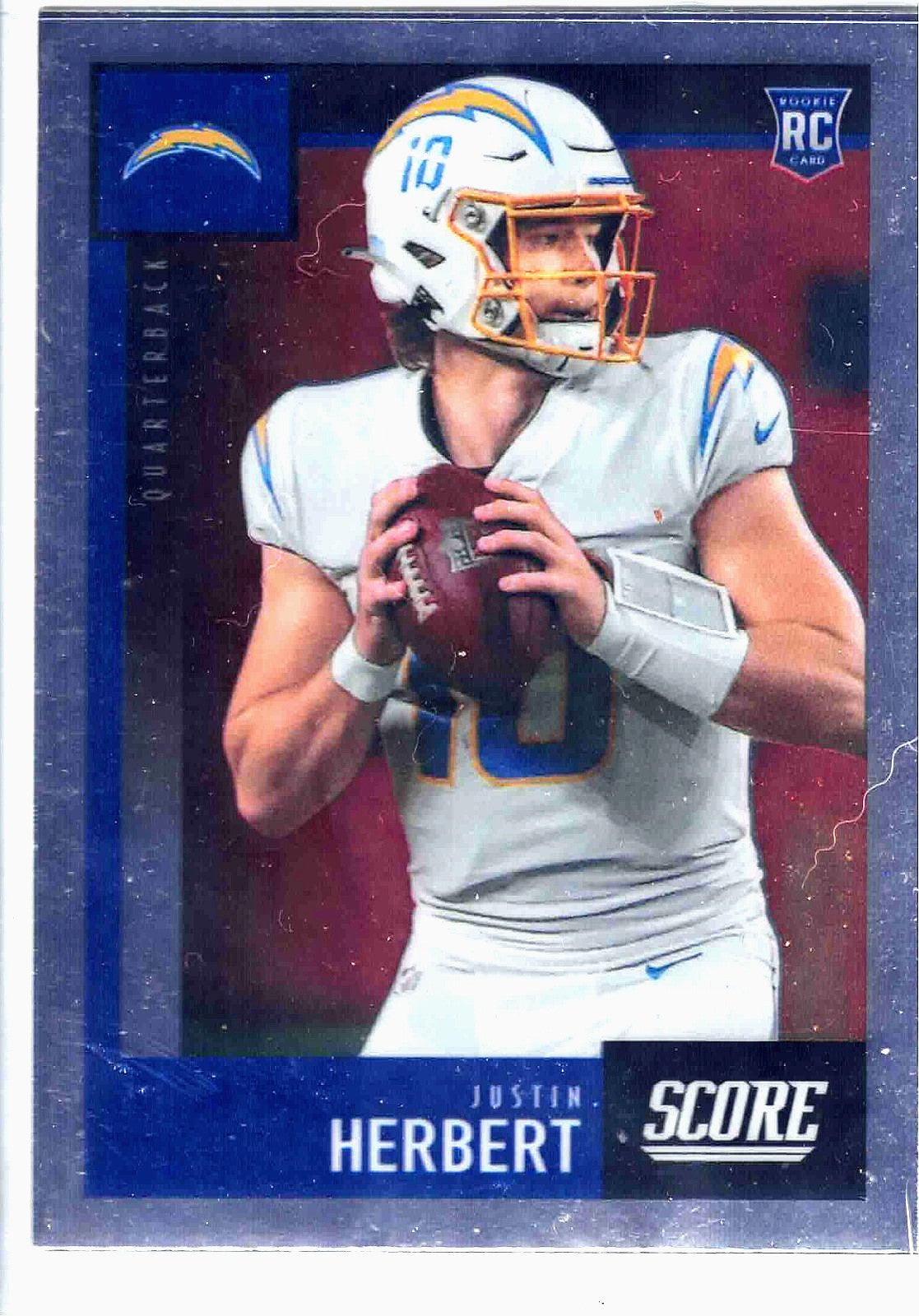 2020 Panini Chronicles NFL Score  JUSTIN HERBERT #443 Los Angeles Chargers (RC)