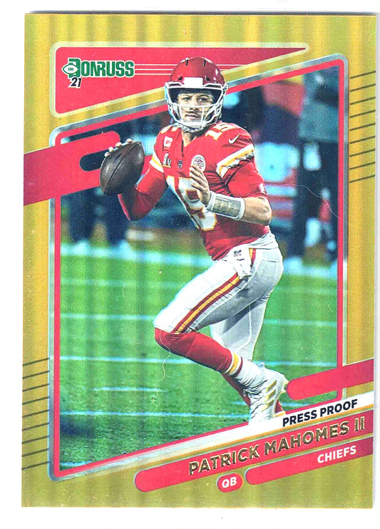 2021 Panini NFL Donruss PATRICK MAHOMES II #116 [Press Proof Premium] KC Chiefs