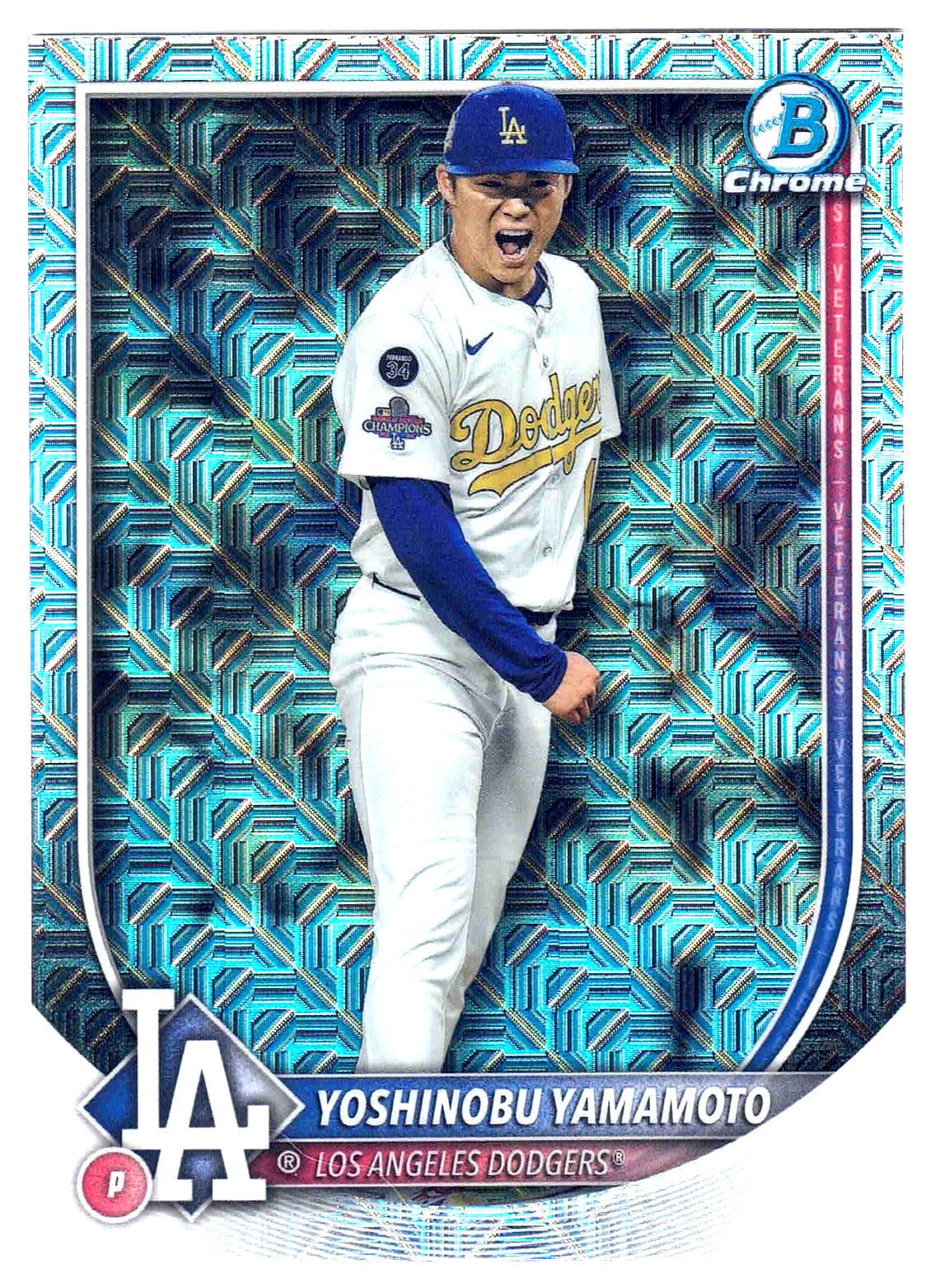 2025 Bowman Chrome Baseball YOSHINOBU YAMAMOTO #76 [Mojo Refractor] LADodgers