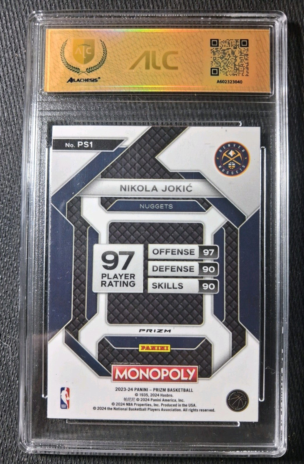 2023-24 Panini Prizm Monopoly NIKOLA JOKIC #PS1[All-Star Purple] Denver Nuggets