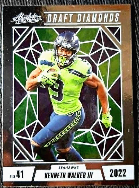 2024 Panini NFL Absolute KENNETH WALKER III #12 DD-KWR [Draft Diamond] Seahawks