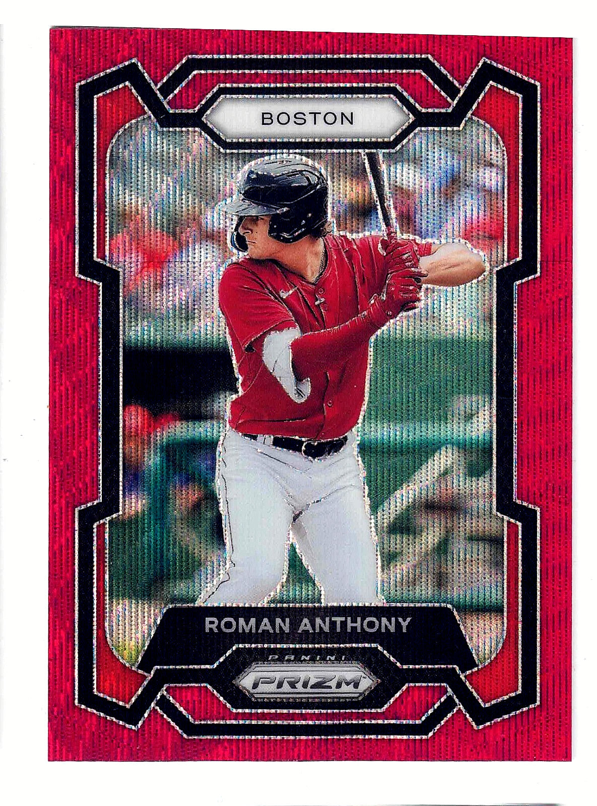 2024 Panini MLB Prizm ROMAN ANTHONY #49 [Ruby Wave Prizm] Boston Red Sox