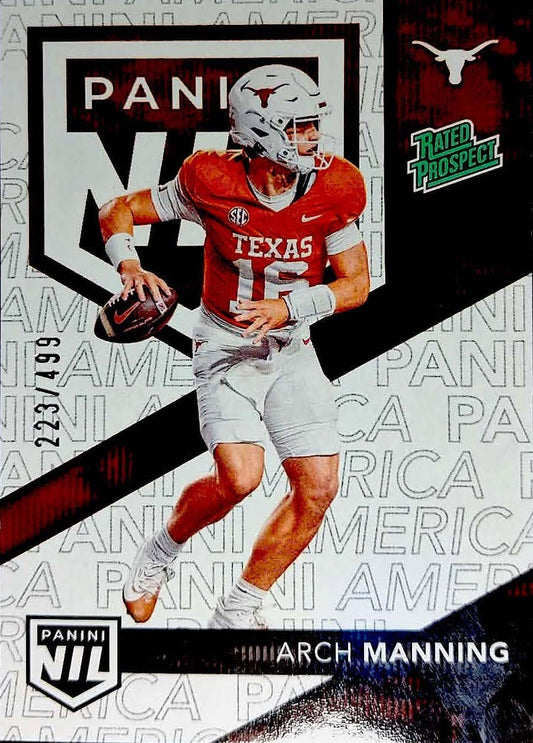 2025 Panini National Convention ARCH MANNING #NIL1 Rated Prospect Texas Longhorn