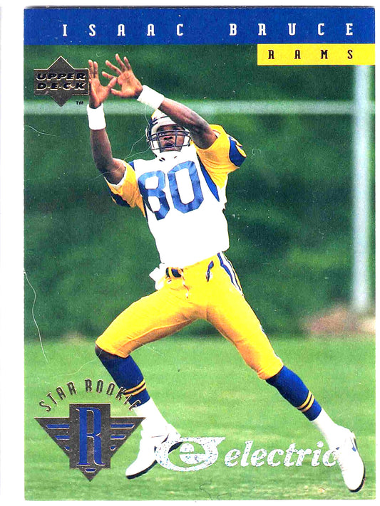 1994 Upper Deck ISAAC BRUCE #22 [Electric] Star Rookie HOF St. Louis Rams
