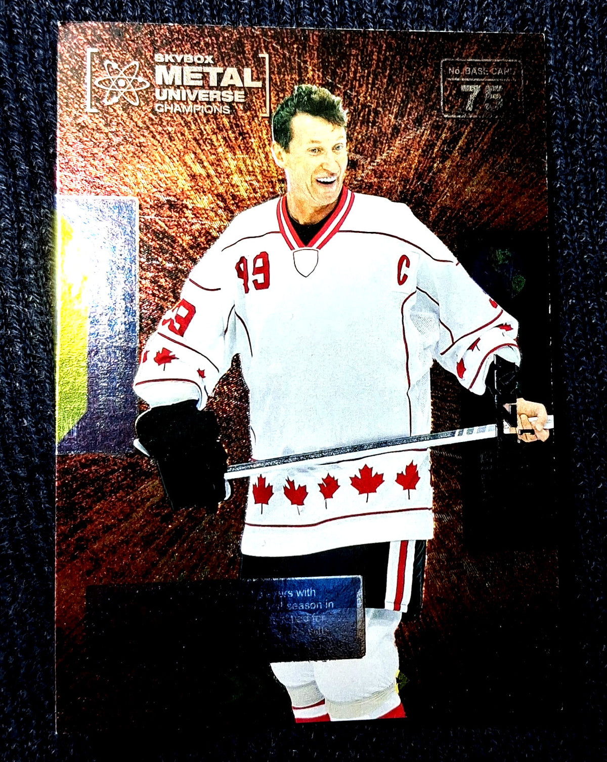 2021 NHL Skybox Metal Universe Wayne Gretzky #75 Champions Hockey Card