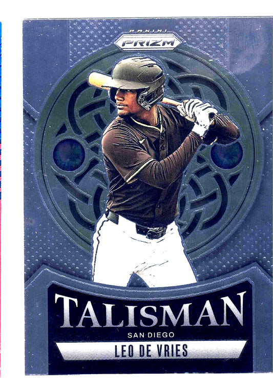 2025nPanini MLB Prizm LEO DeVRIES #17 [Talisman] San Diego Padres