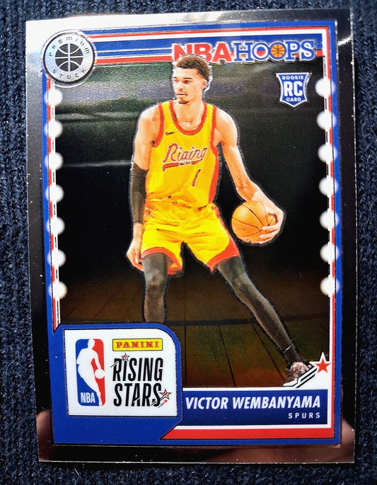 2023 Panini NBA Hoops Premium Stock VICTOR WEMBANYAMA #282 [Rising Stars] (RC)