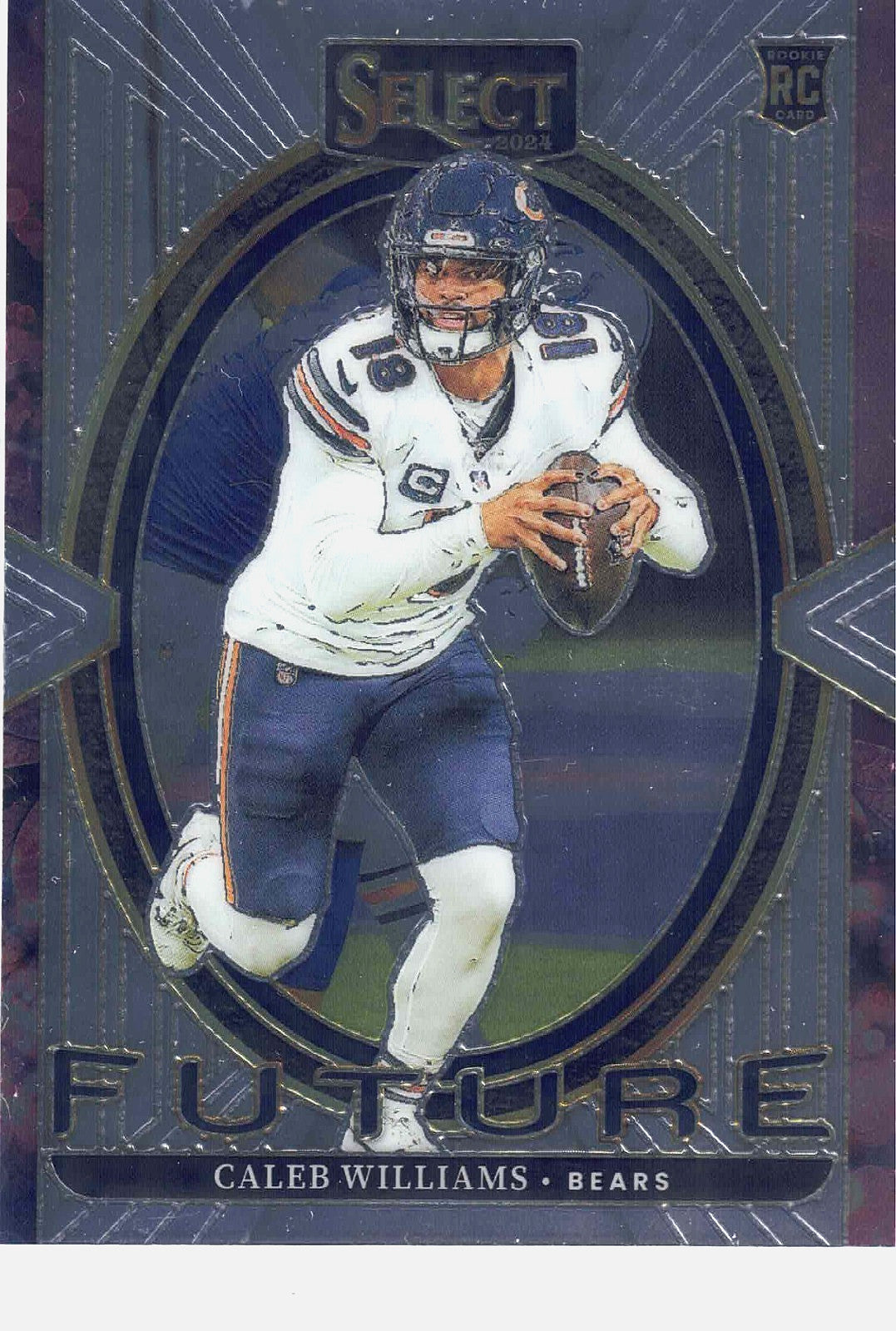 2024 Panini Select CALEB WILLIAMS #18 [Future Rookie] Chicago Bears (RC)