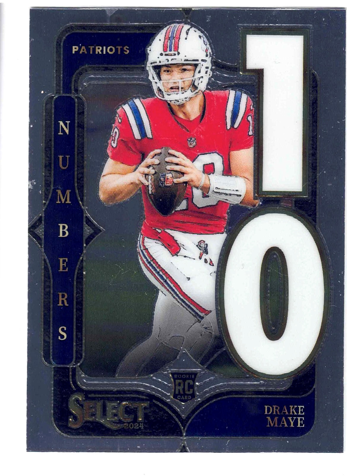 2024 Panini Select Numbers DRAKE MAYE #20 [Insert Rookie] New England Patriots