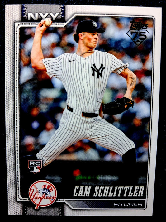 2026 Topps Baseball Series 1 CAM SCHLITTLER #111 [Base Rookie] New York Yankees