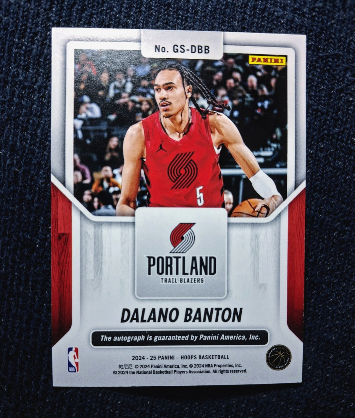 2024-25 NBA Hoops DELANO BANTON #GS-DBB [Great Significance'] Auto
