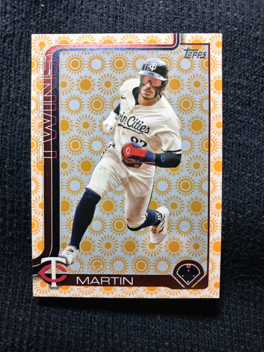 2026 Topps Baseball Series 2 AUSTIN MARTIN #595 [Holiday Sun] Minnesota Twins