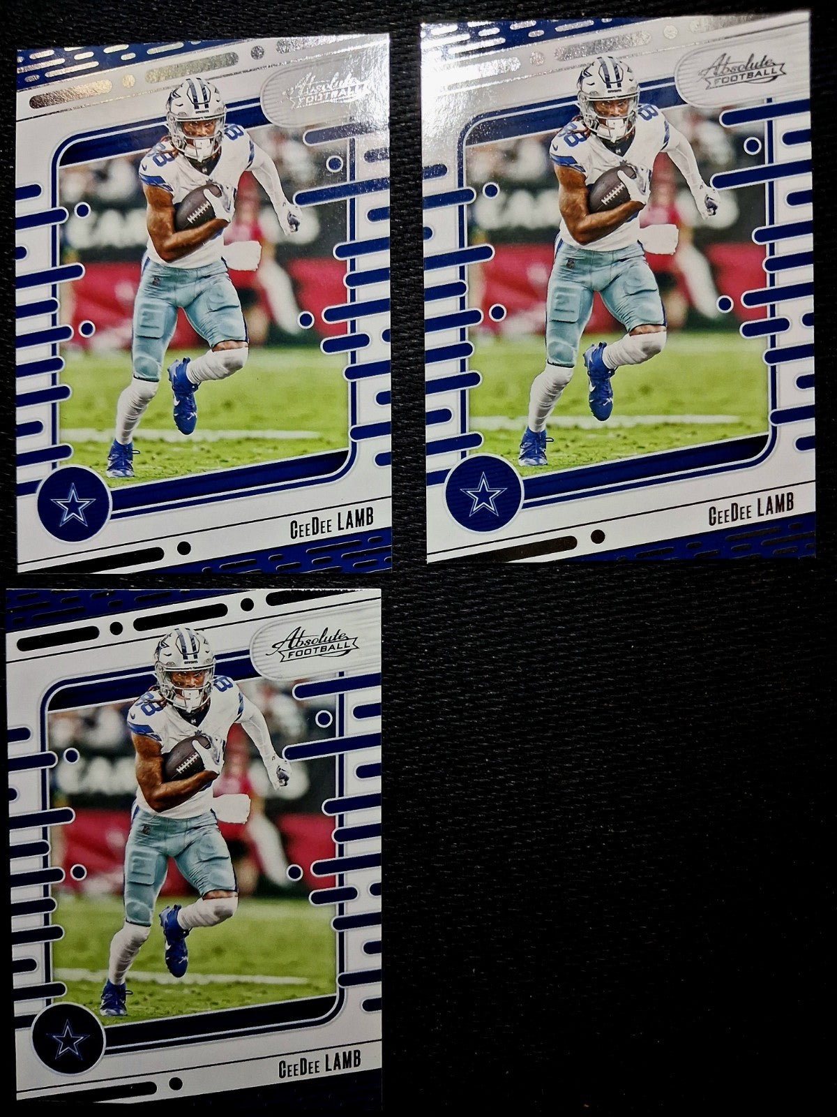 2024 Panini Absolute CeeDee Lamb(WR) Dallas Cowboys Base Set #27 Bulk Buy of 3
