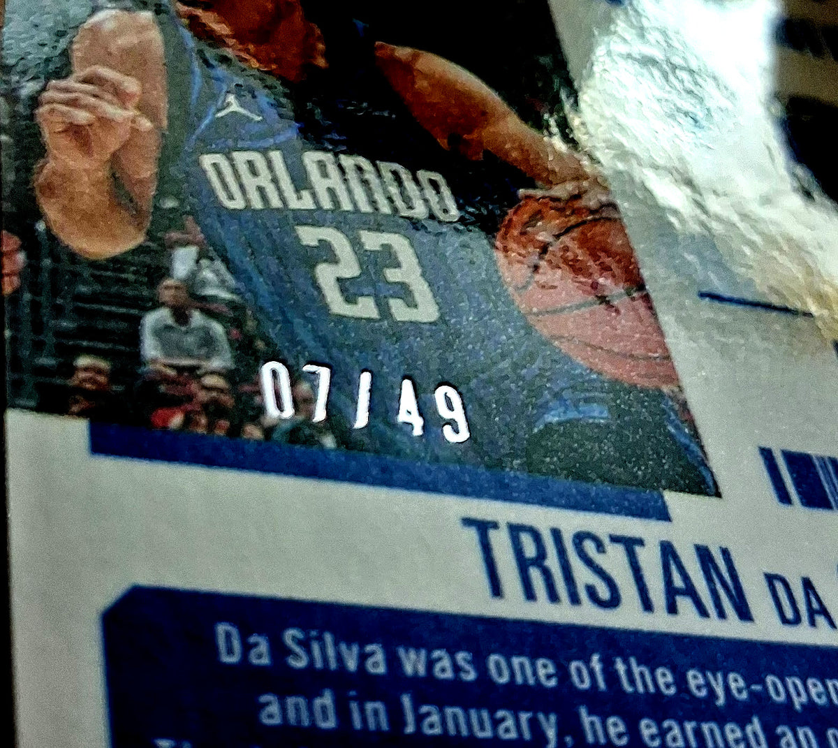 2024-25 Panini Contenders Optic Tristan da Silva Mosaic Season Ticket Auto/49 RC