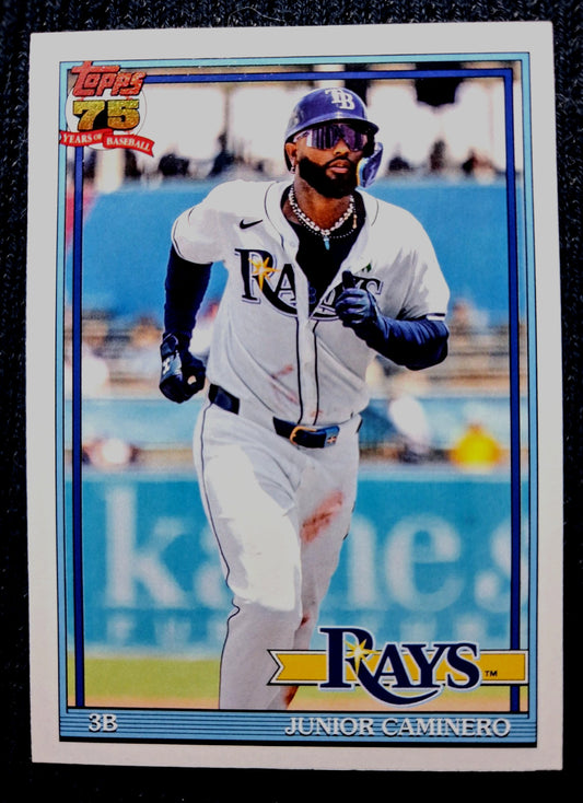 2026 Topps Baseball Series 1 JUNIOR CAMINERO #T91-62 [1991 Topps] Tampa Bay Rays