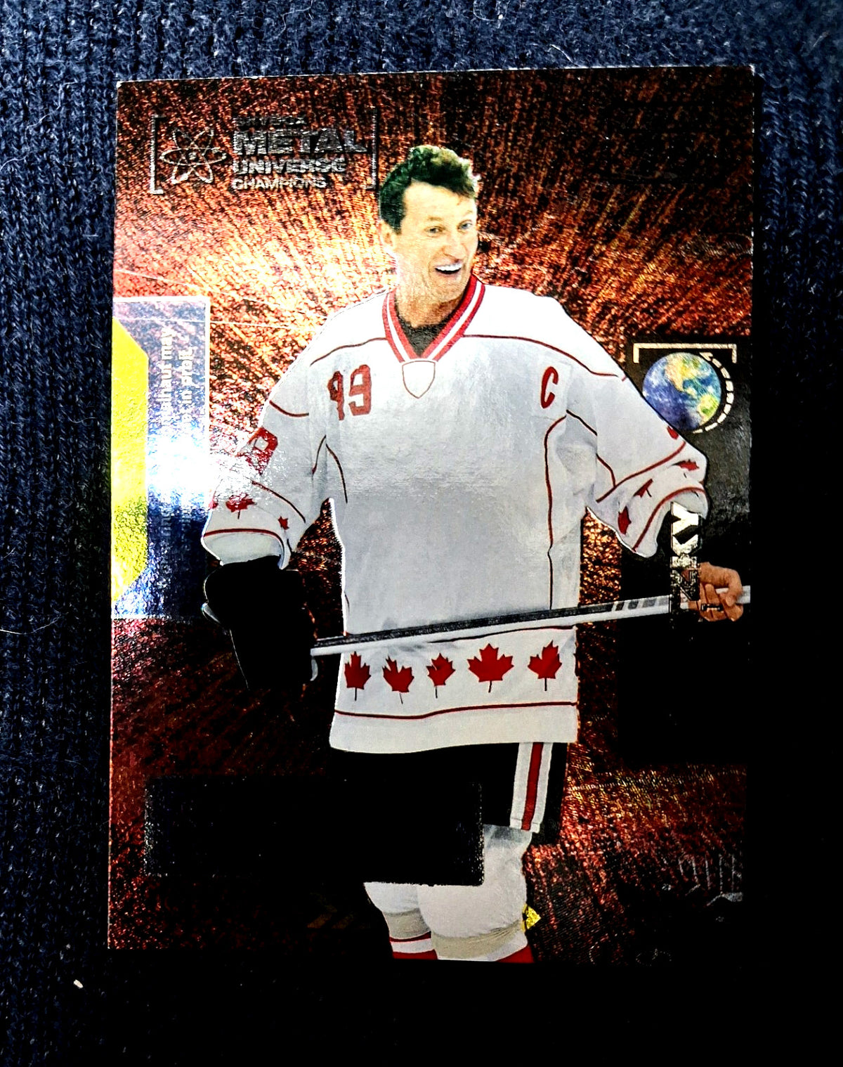 2021 NHL Skybox Metal Universe Wayne Gretzky #75 Champions Hockey Card