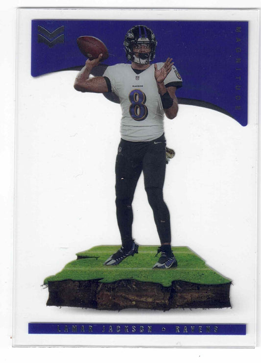 2021 Panini NFL Chronicles LAMAR JACKSON #Mag-25 [Magnitude] Baltimore Ravens