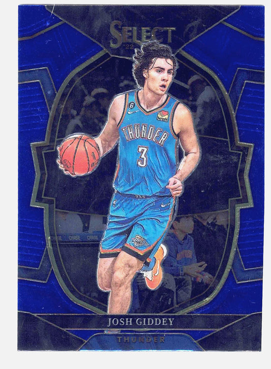 2022-23 Panini NBA Select JOSH GIDDEY #60[Concourse Prizm Blue]Oklahoma Thunder