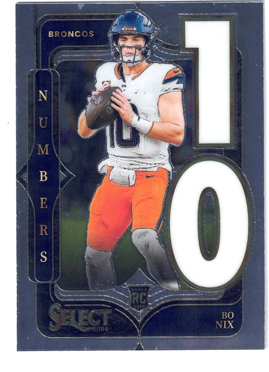 2024 Panini NFL Select BO NIX #6 [Numbers] Denver Broncos (RC)