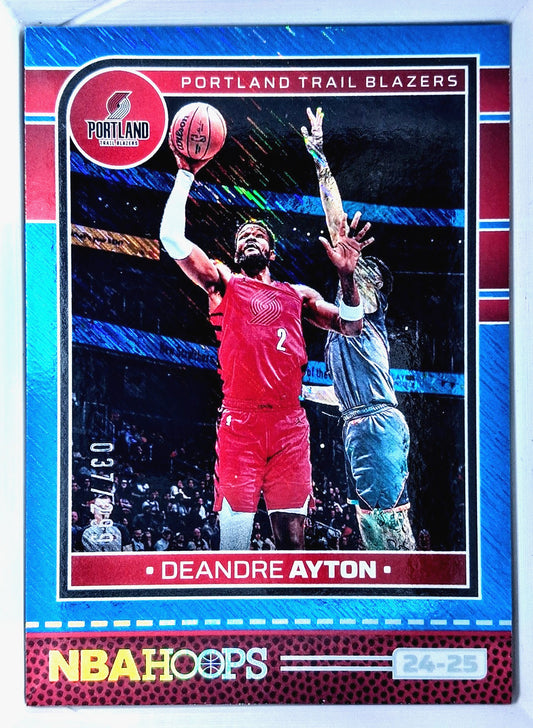 2024-25 Panini NBA Hoops DEANDRE AYTON #169 [Blue Explosion ] /299 Trail Blazers