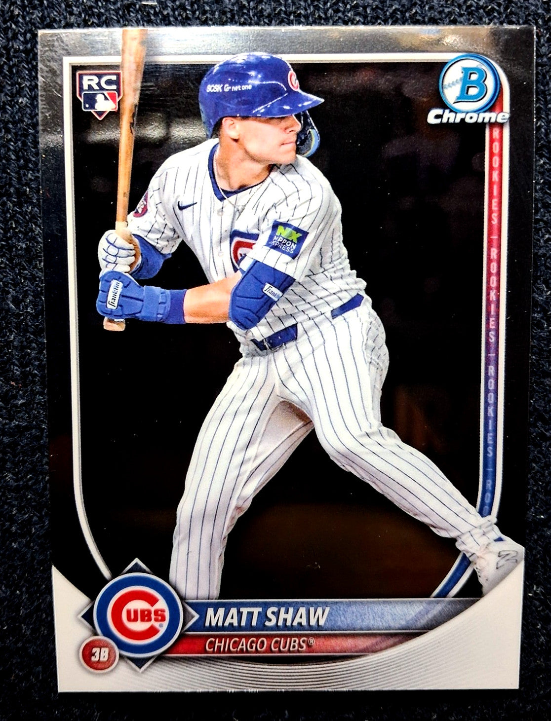 2025 Bowman Chrome Baseball Matt Shaw (RC) Base Set #46 Chicago Cubs