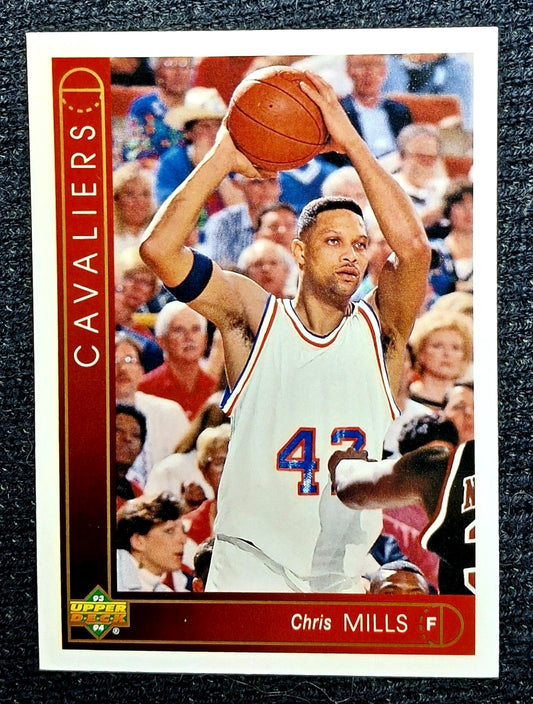 1993-94 Upper Deck NBA Basketball Chris Mills Cleveland Cavaliers #160 Rookie