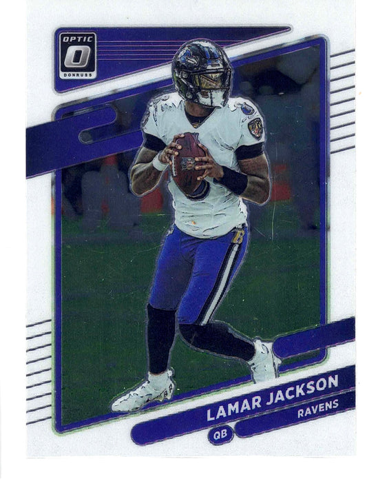 2021 Panini Donruss Optic LAMAR JACKSON #128 [Base] Baltimore Ravens