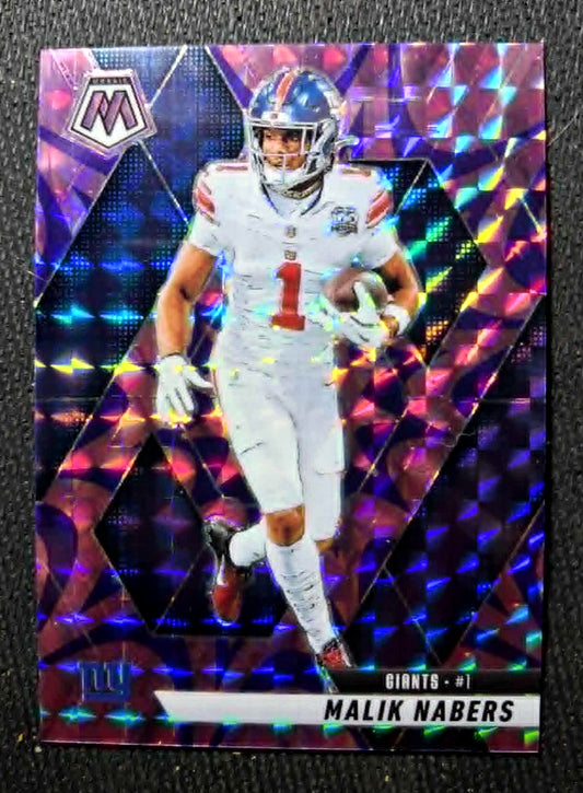2025 Panini NFL Mosaic MALIK NABERS #100 [Mosaic Reactive Purple]New York Giants
