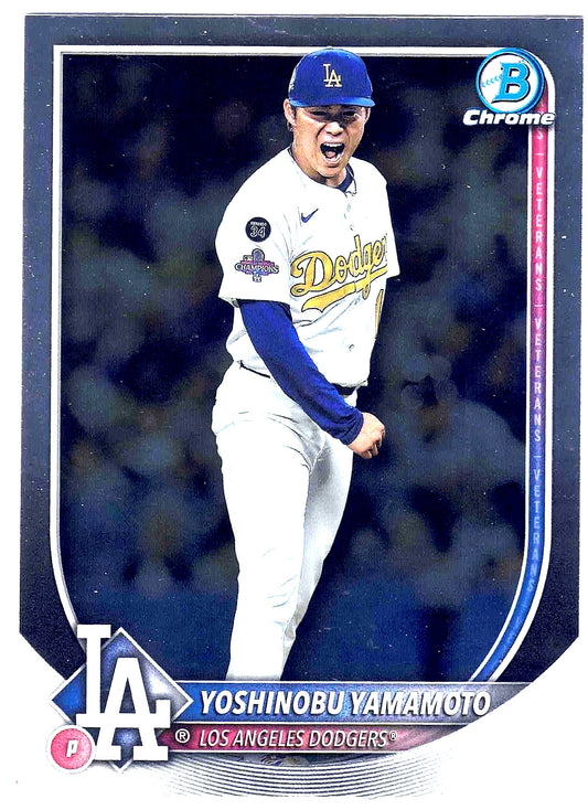 2025 Bowman Chrome Baseball YOSHINOBU YAMAMOTO #76 [Base Set]Los Angeles Dodgers