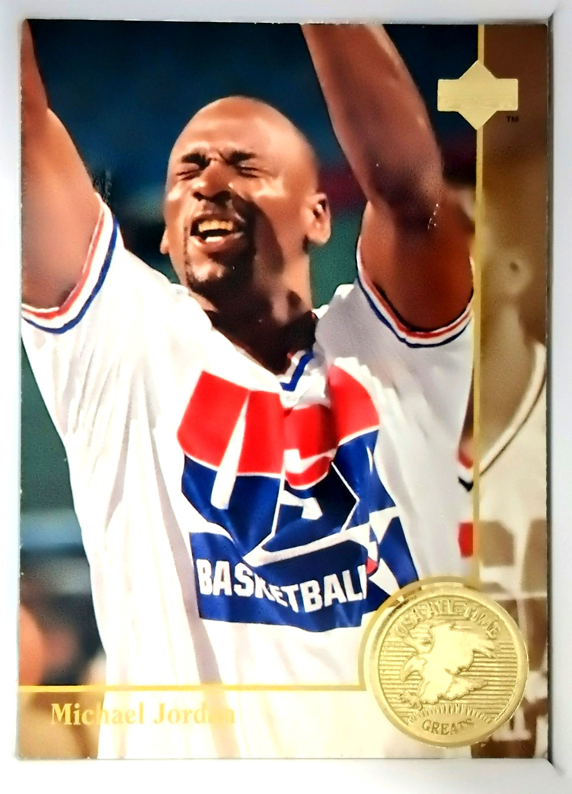 1994 Upper Deck Basketball MICHAEL JORDAN #85 [USA All Time Greats] NrMt