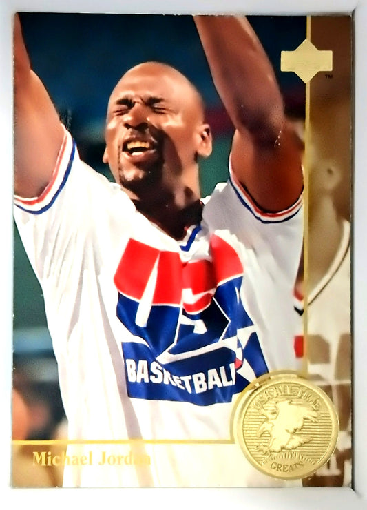 1994 Upper Deck Basketball MICHAEL JORDAN #85 [USA All Time Greats] NrMt