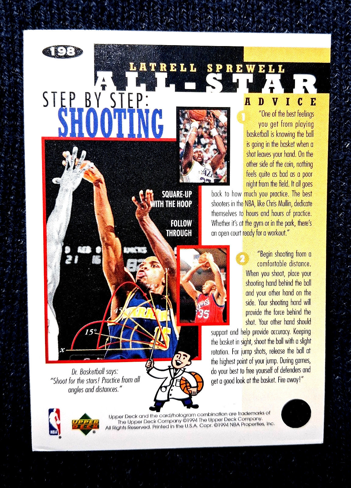 1994-95 Upper Deck Collectors Choice Latrell Sprewell #198 Golden State Warriors