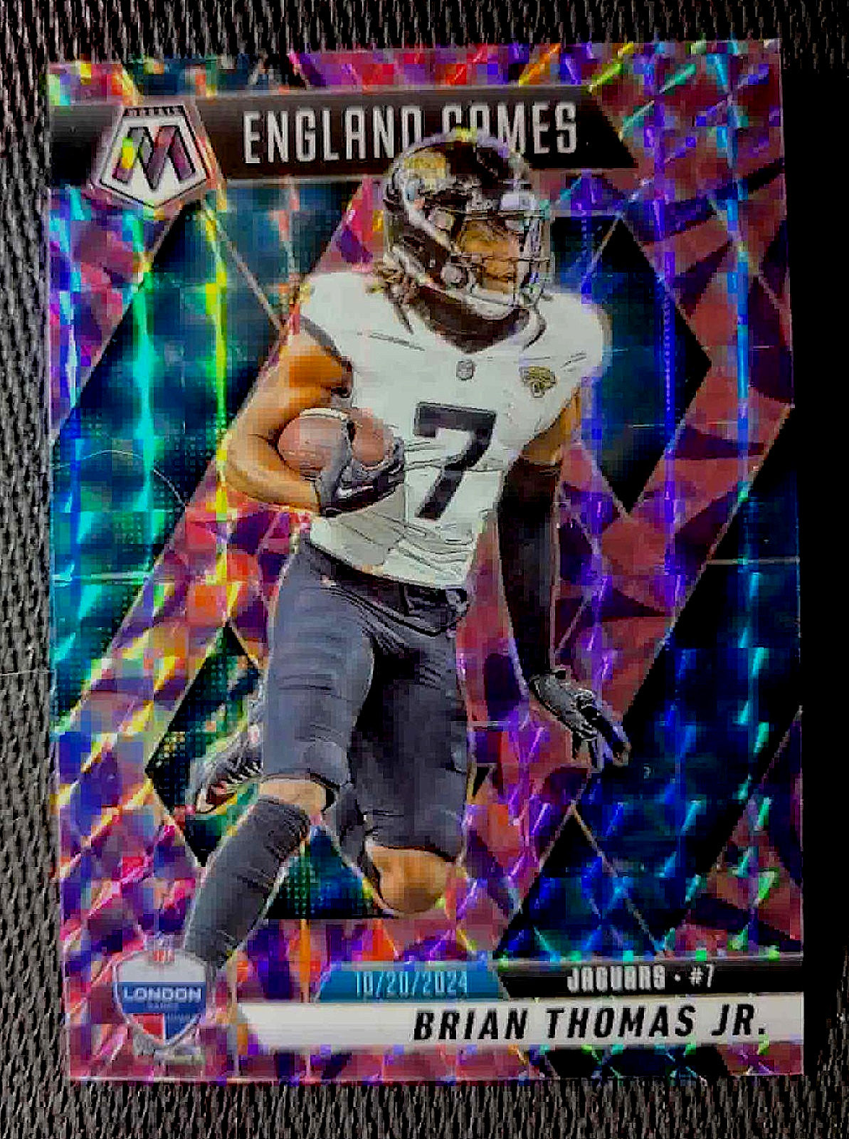 2025 Panini Mosaic #256 Brian Thomas Jr. Mosaic Reactive Purple Base– Intl Games