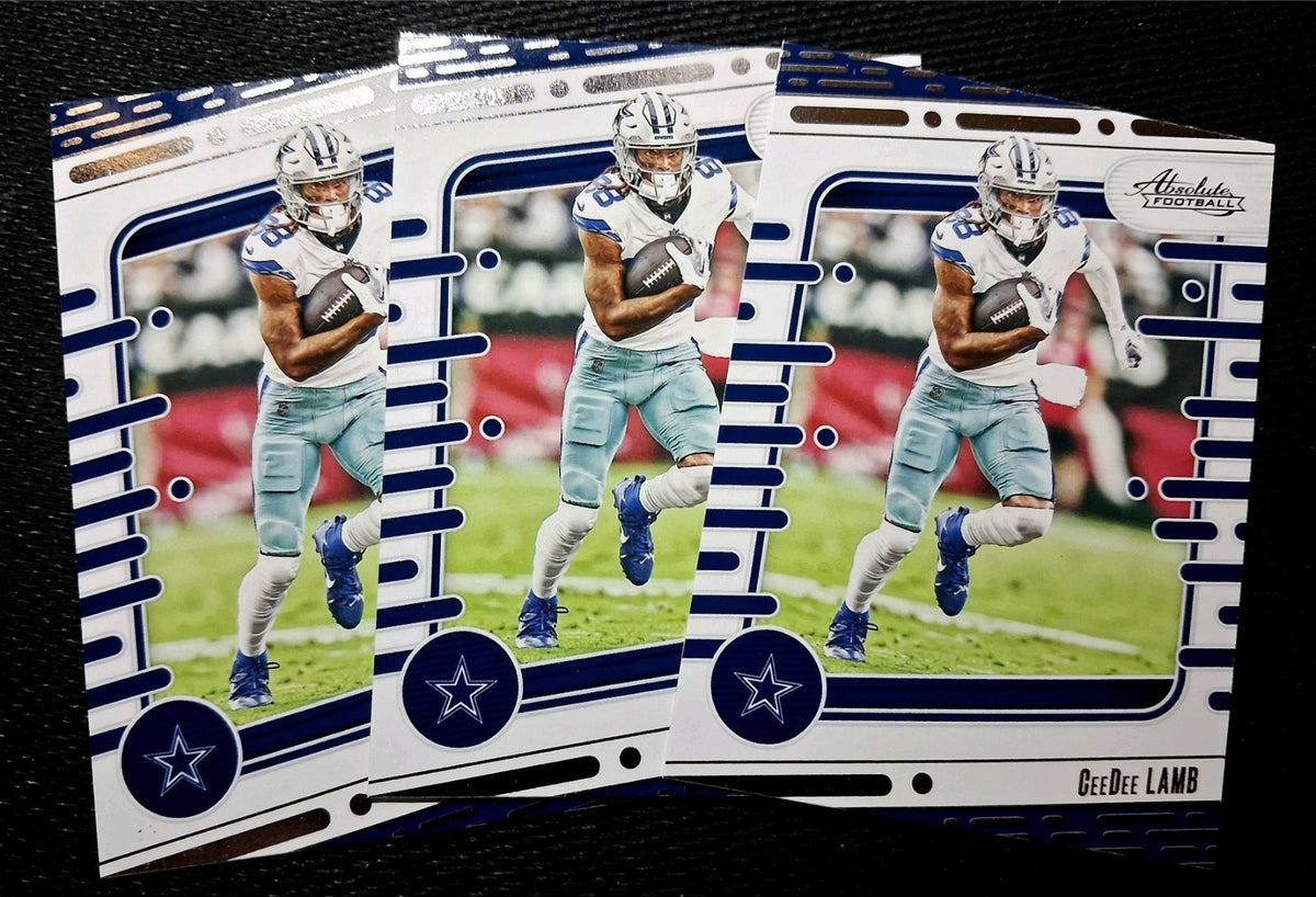 2024 Panini Absolute CeeDee Lamb(WR) Dallas Cowboys Base Set #27 Bulk Buy of 3