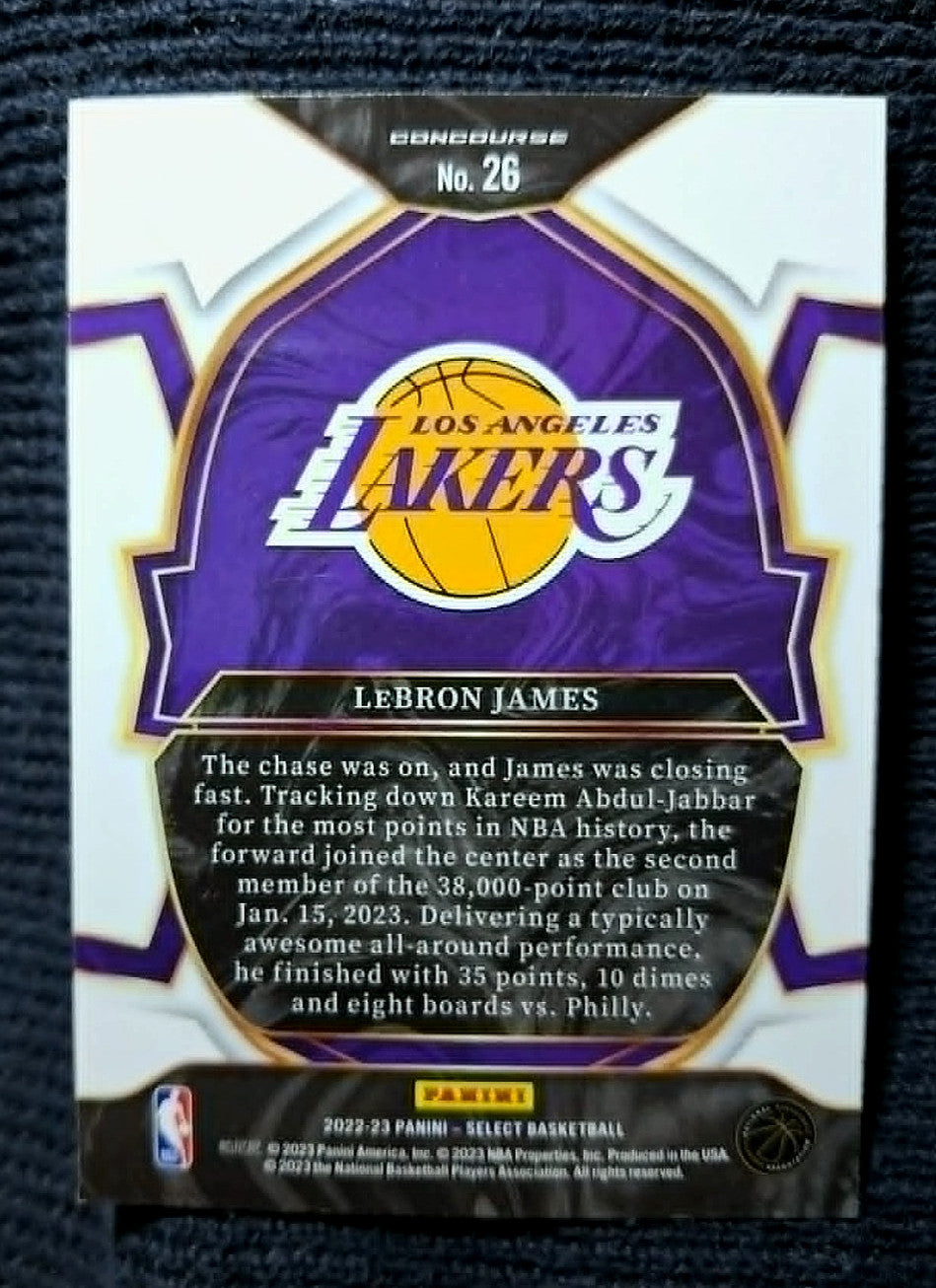 2022-23 Panini Select LeBRON JAMES [Concourse Blue Silver Prizm] #26 - LA Lakers