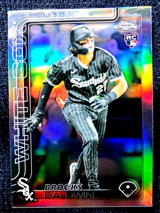 2025 Topps MLB Chrome BROOK BALDWIN #3 [Halo] Chicago White Sox (RC)