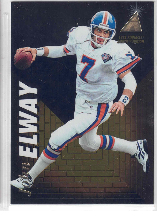 1995 Pinnacle Zenith Football  JOHN ELWAY #Z14  [Base} Denver Broncos