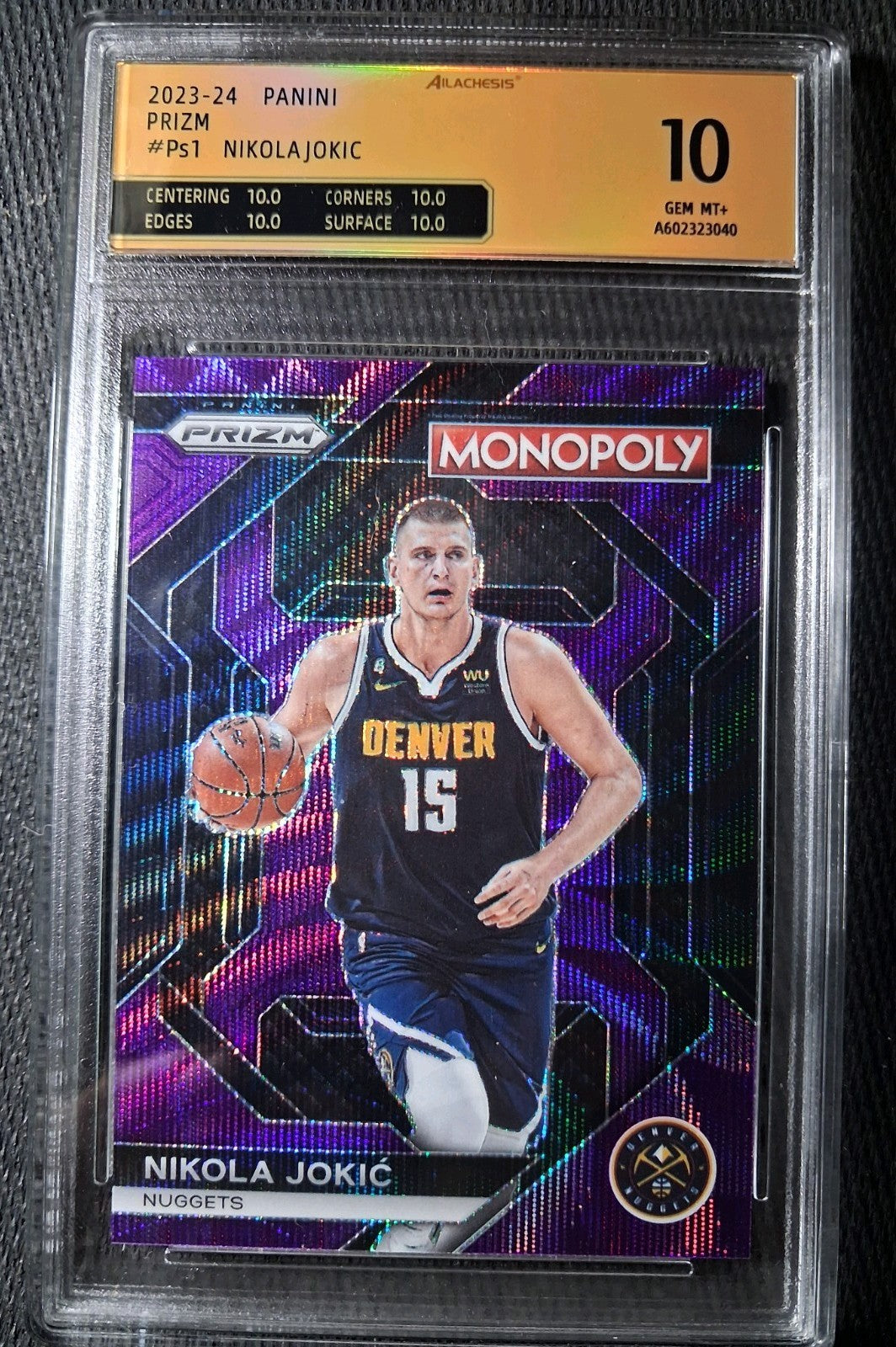 2023-24 Panini Prizm Monopoly NIKOLA JOKIC #PS1[All-Star Purple] Denver Nuggets