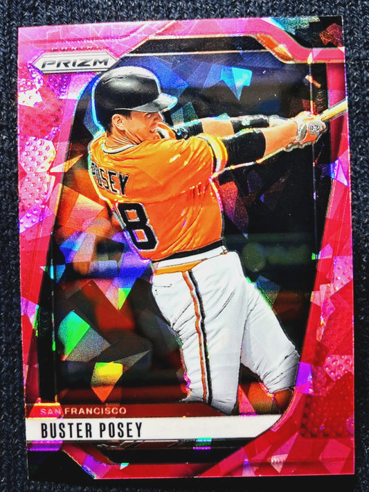 2025 Panini MLB Prizm BUSTER POSEY #255 [Pink Ice Prizm] San Francisco Giants