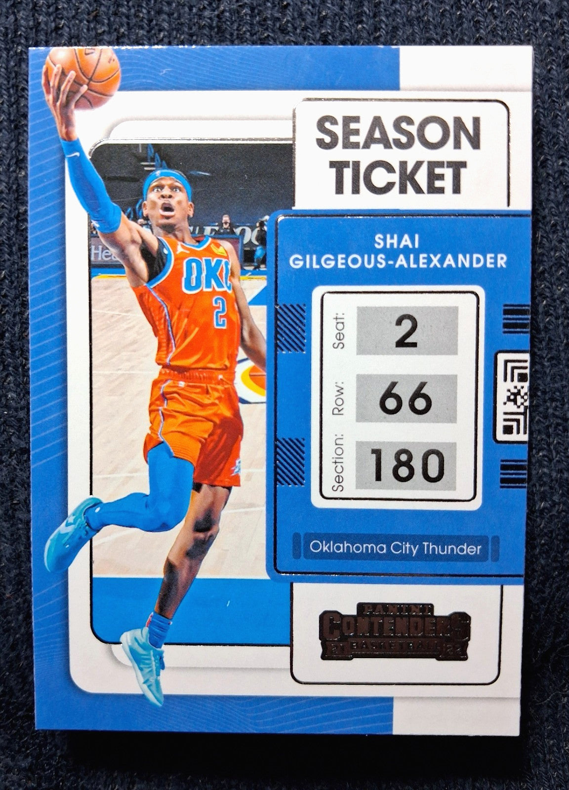 2021-22 Panini NBA Contenders SHAI GILGEOUS ALEXANDER #85 Season Ticket