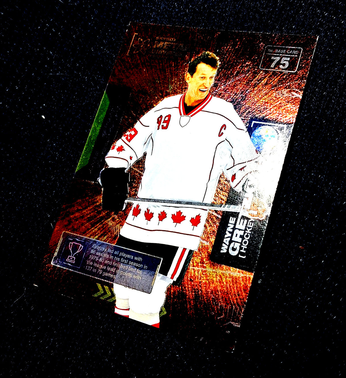 2021 NHL Skybox Metal Universe Wayne Gretzky #75 Champions Hockey Card