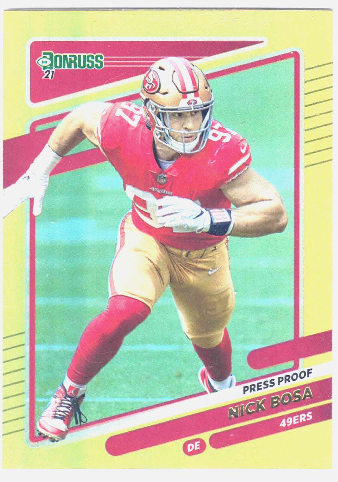 2021 Panini NFL Donruss NICK BOSA #56 [Press Proof Premium] San Francisco 49ers