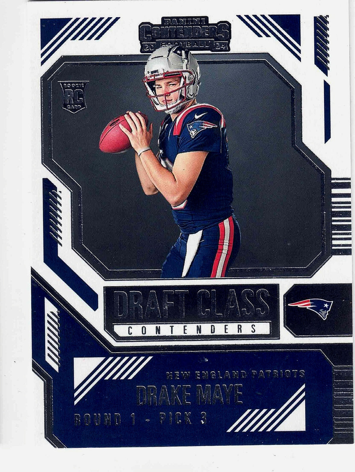 2024 Panini Contenders Football DRAKE MAYE #3 [Draft Class Contenders] RC