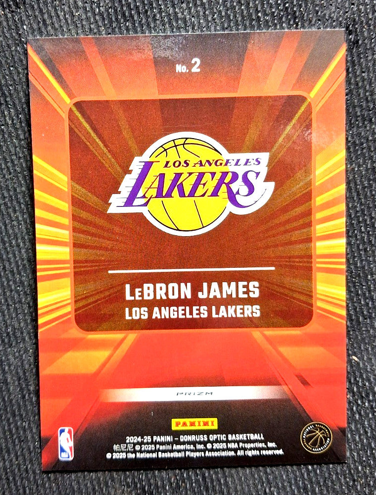 2024-25 Donruss Optic NBA LEBRON JAMES [Express Lane Holo] #2 Los Angeles Lakers