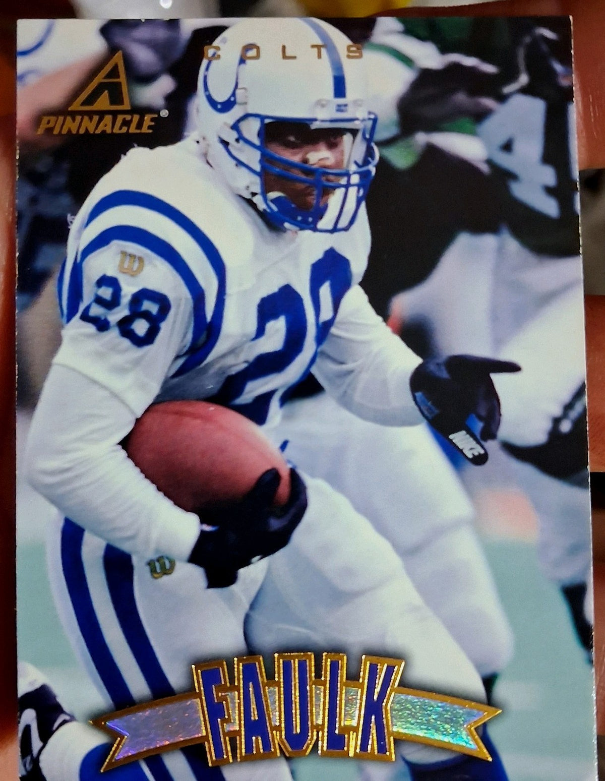 Pinnacle 1997 Football MARSHALL FAULK #132 [Hologram] Indianapolis Colts