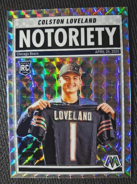 2025 Panini NFL Mosaic COLSTON LOVELAND #24 [Notoriety Refractor] Chicago Bears